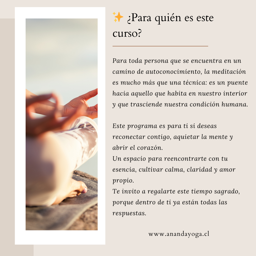 Curso Online de Meditación